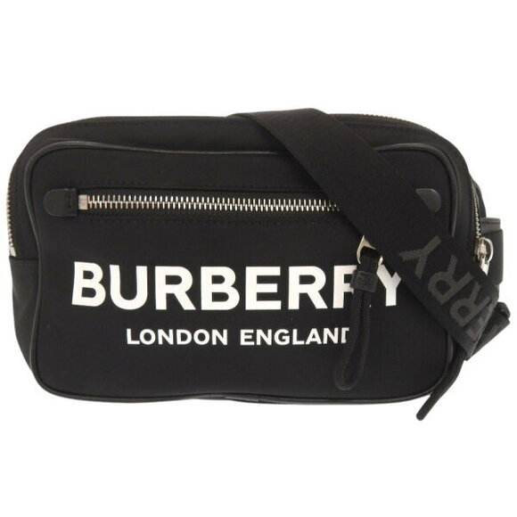 Burberry Handbags - Burberry logo nylon black body bag waist belt